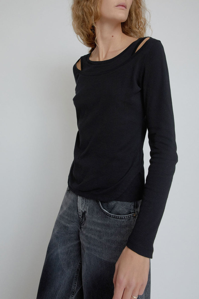 Façon Jacmin Tilda 2 in 1 Top in Black