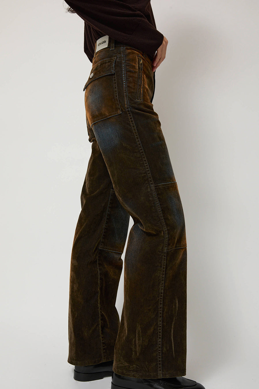 Façon Jacmin Palerma Biker Pants in Brown