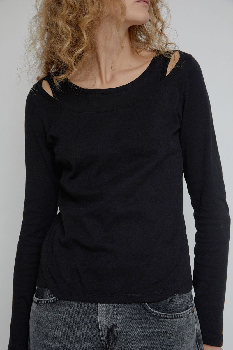 Façon Jacmin Tilda 2 in 1 Top in Black