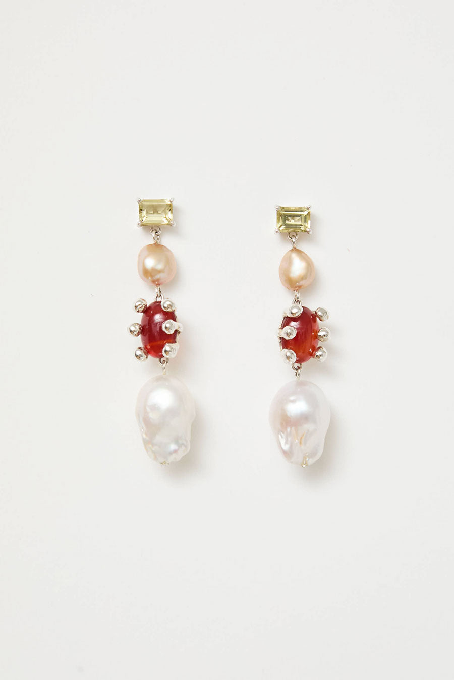 Faris Dotto Gem Potion Drops in Silver / Lemon Topaz