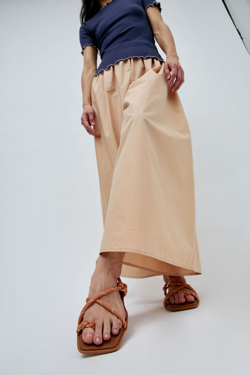 Flòwze Flò Square Sandal in Terracotta