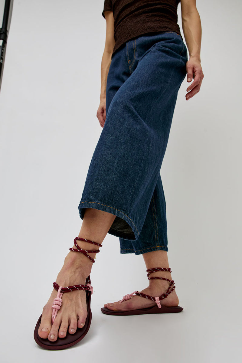 Flòwze Flò Twin Sandal in Bordeaux and Pink