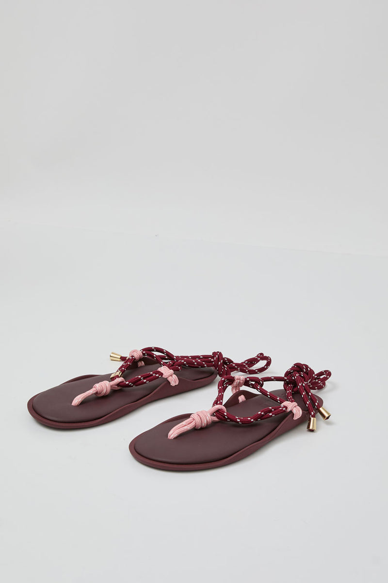 Flòwze Flò Twin Sandal in Bordeaux and Pink