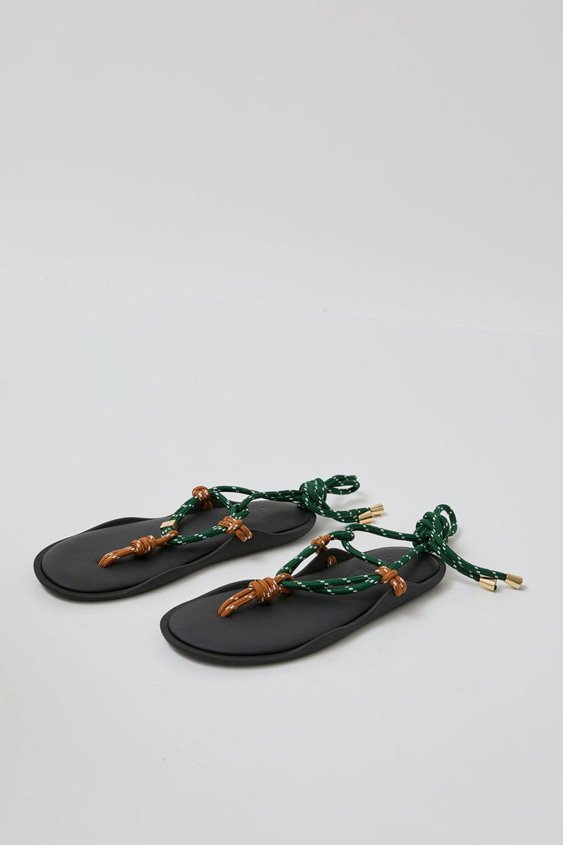 Flòwze Flò Twin Sandal in Forest Green and Hazelnut