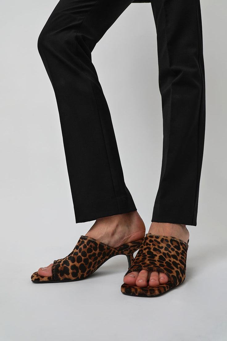 Avery Straight-Fit Leopard Ankle Pant