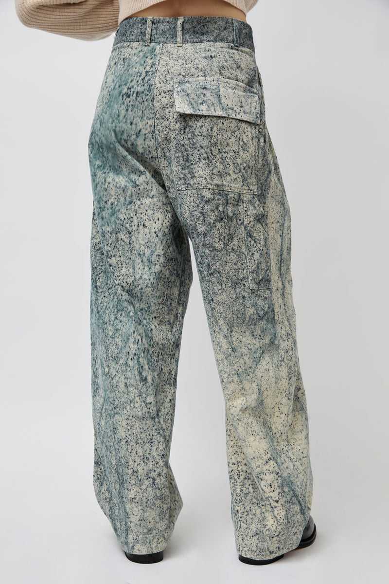 Girls of Dust Ambassador Pant in Beige and Ink Cord