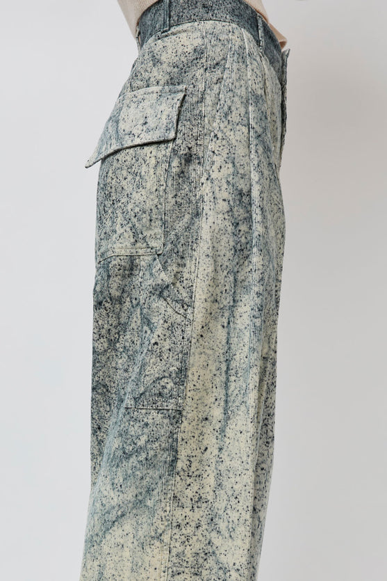 Girls of Dust Ambassador Pant in Beige and Ink Cord