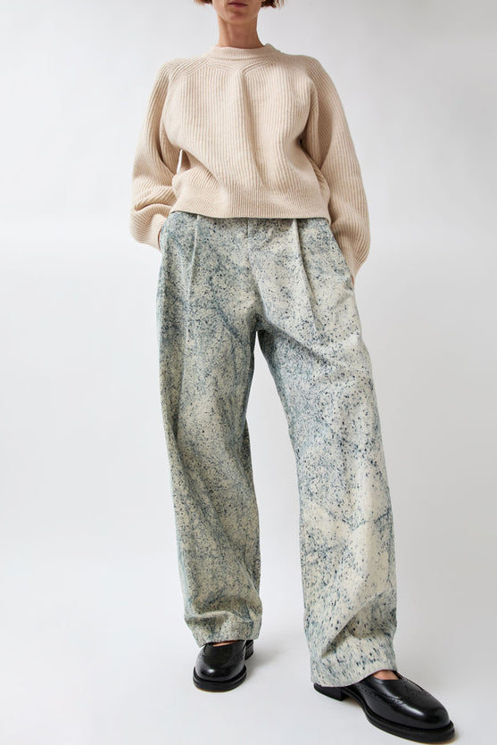 Girls of Dust Ambassador Pant in Beige and Ink Cord