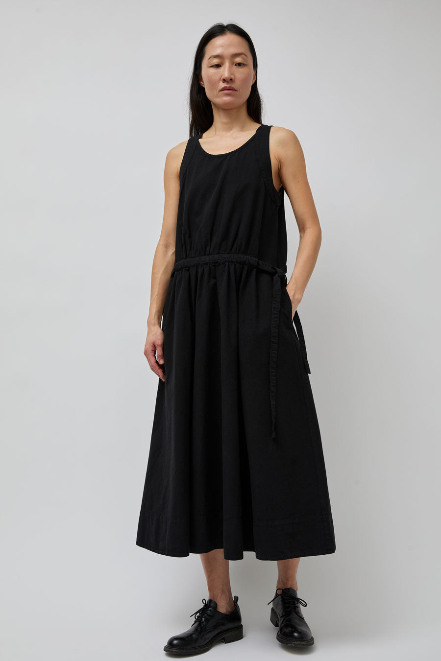 Girls of Dust Apron Dress in Black