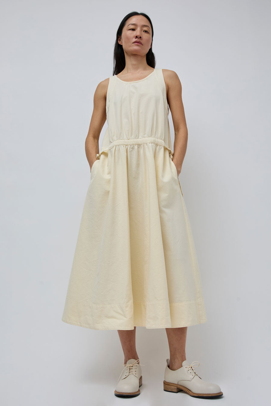 Girls of Dust Apron Dress in Wheat