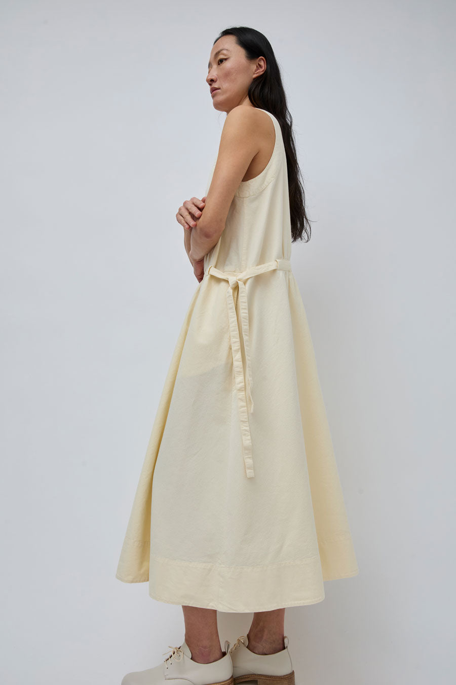 Girls of Dust Apron Dress in Wheat