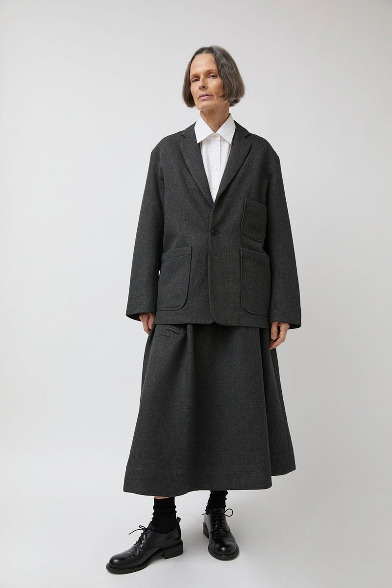 Girls of Dust Blazer in Anthracite Terrestre Wool