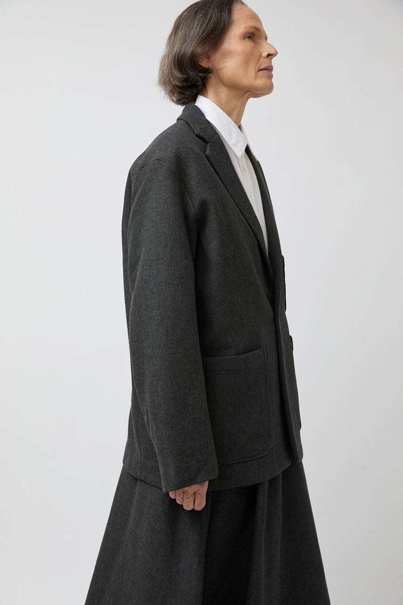 Girls of Dust Blazer in Anthracite Terrestre Wool