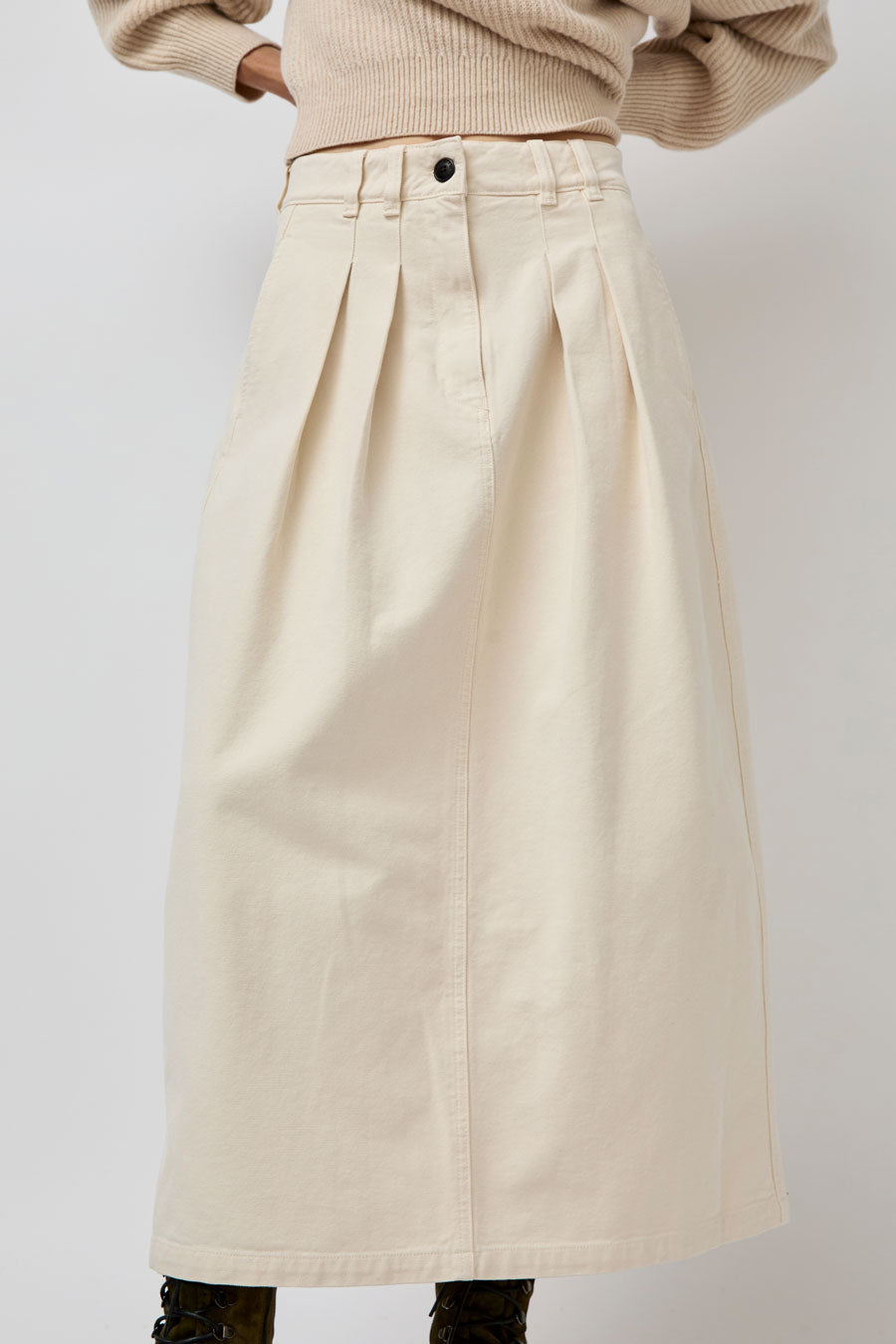 Girls of Dust Bulb Skirt in Wheat