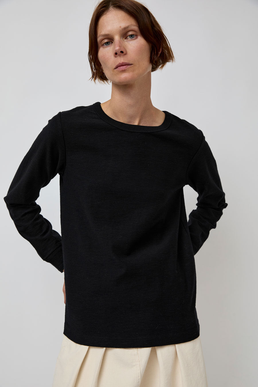 Girls of Dust Club Long Sleeve Tee in Black