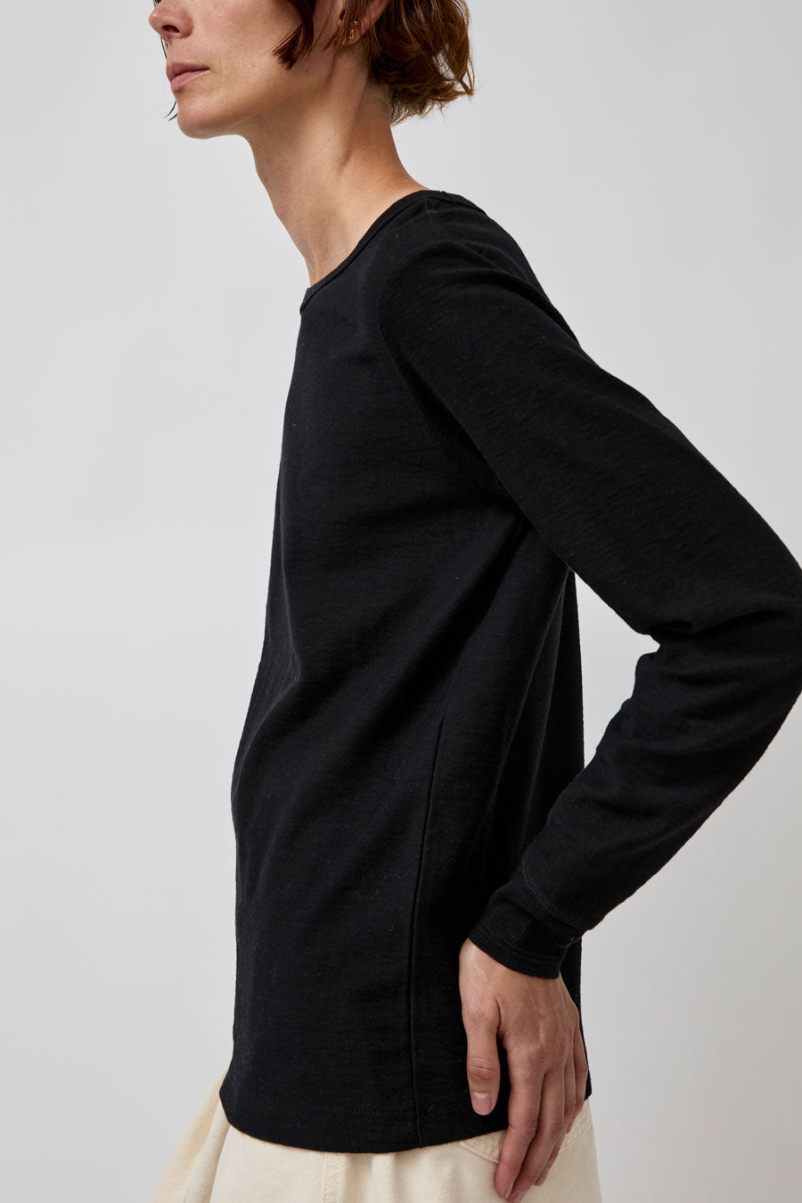 Girls of Dust Club Long Sleeve Tee in Black