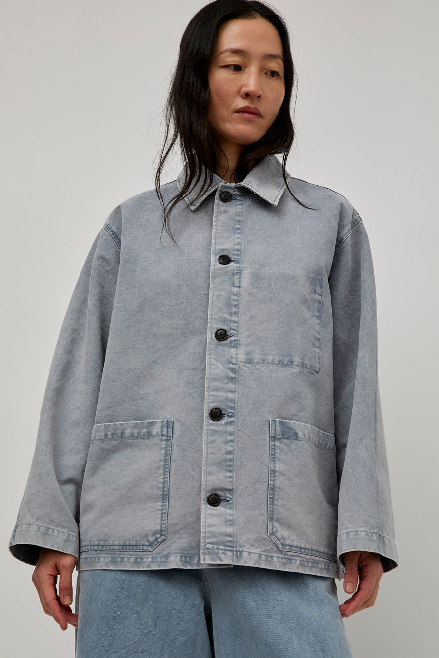 Girls of Dust Coach Jacket in Coastal Blue