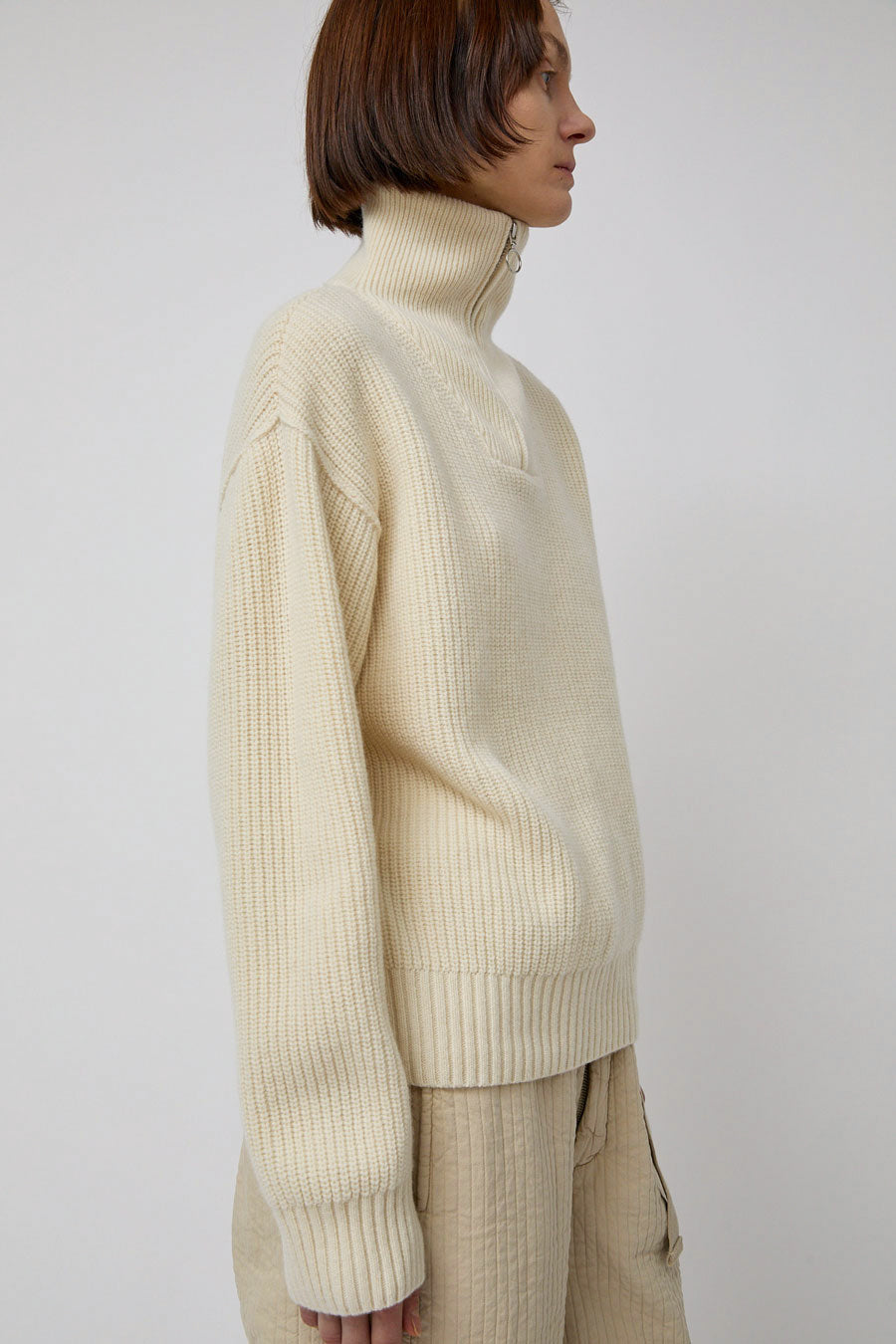 Girls of Dust Fly Deck Sweater in Off White