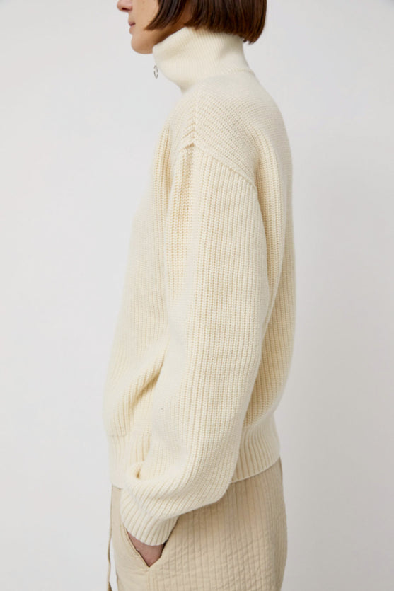 Girls of Dust Fly Deck Sweater in Off White