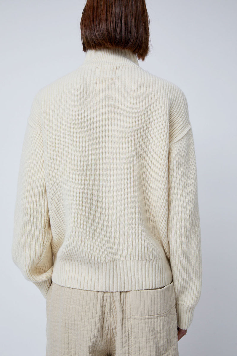 Girls of Dust Fly Deck Sweater in Off White