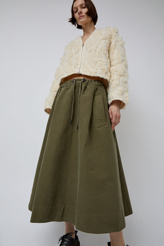 Girls of Dust Meadow Skirt in Dark Olive