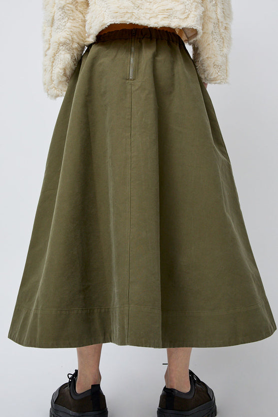 Girls of Dust Meadow Skirt in Dark Olive