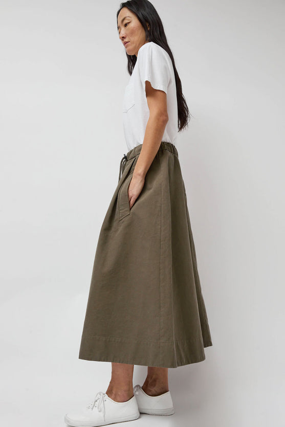 Girls of Dust Meadow Skirt in Dark Olive