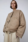 Girls of Dust Nuclear Padded Jacket in Beige