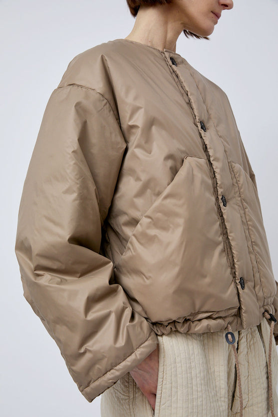 Girls of Dust Nuclear Padded Jacket in Beige