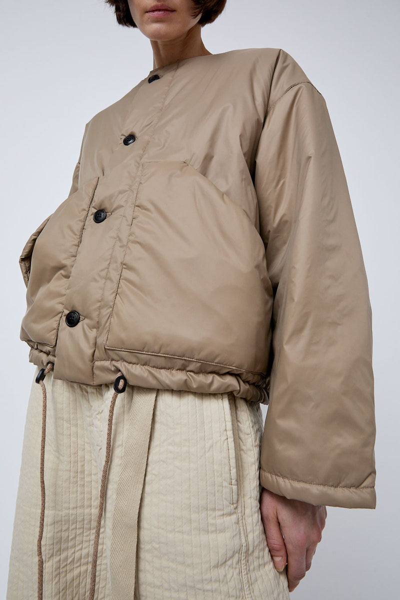 Girls of Dust Nuclear Padded Jacket in Beige