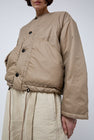 Girls of Dust Nuclear Padded Jacket in Beige