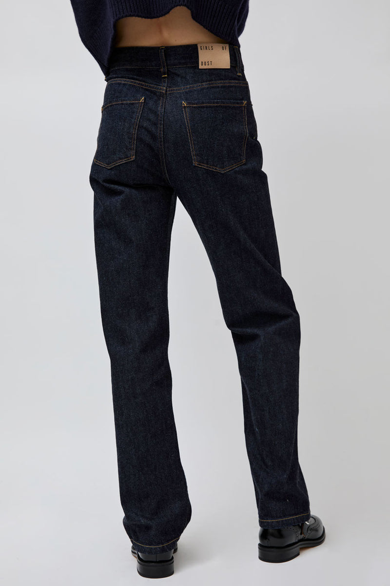 Girls of Dust Patty Boy Selvedge Denim in Indigo Eco Denim