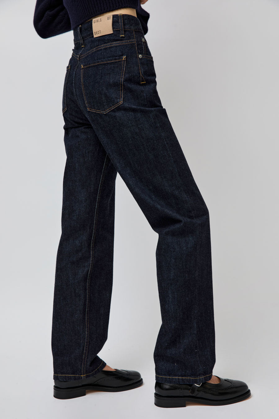 Girls of Dust Patty Boy Selvedge Denim in Indigo Eco Denim