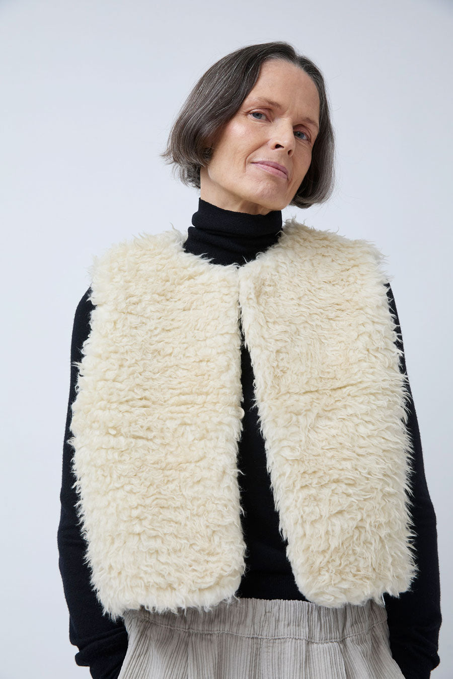 Girls of Dust Peak Vest in Ecru