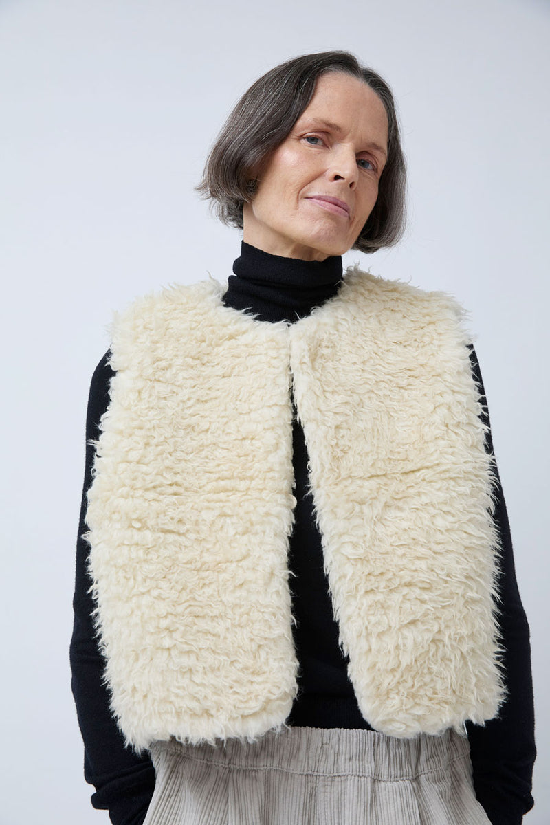 Girls of Dust Peak Vest in Ecru
