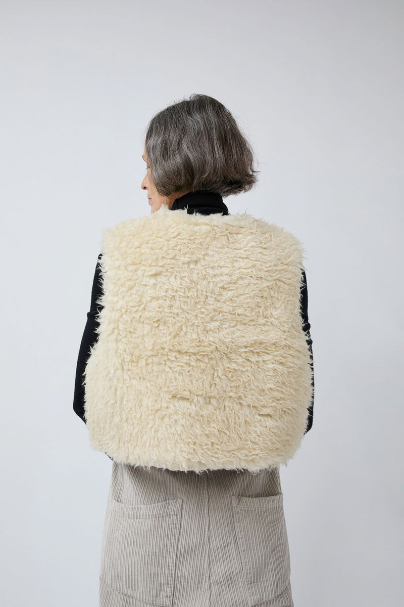 Girls of Dust Peak Vest in Ecru