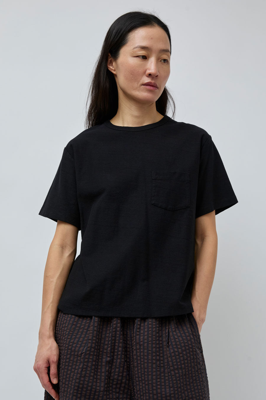 Girls of Dust Pocket T in Black