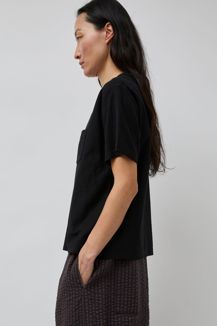 Girls of Dust Pocket T in Black