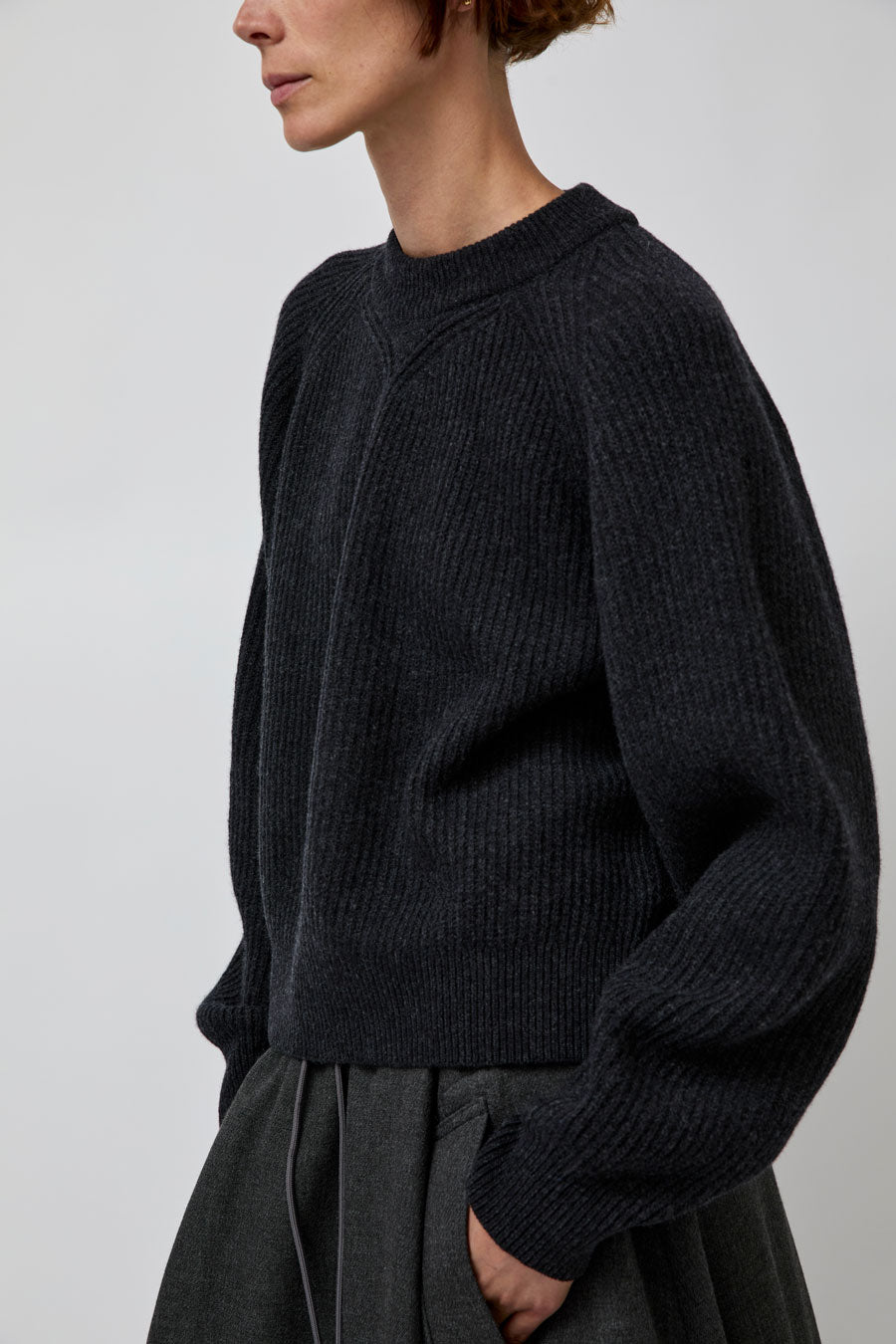 Girls of Dust Puddle Sweater in Asphalt