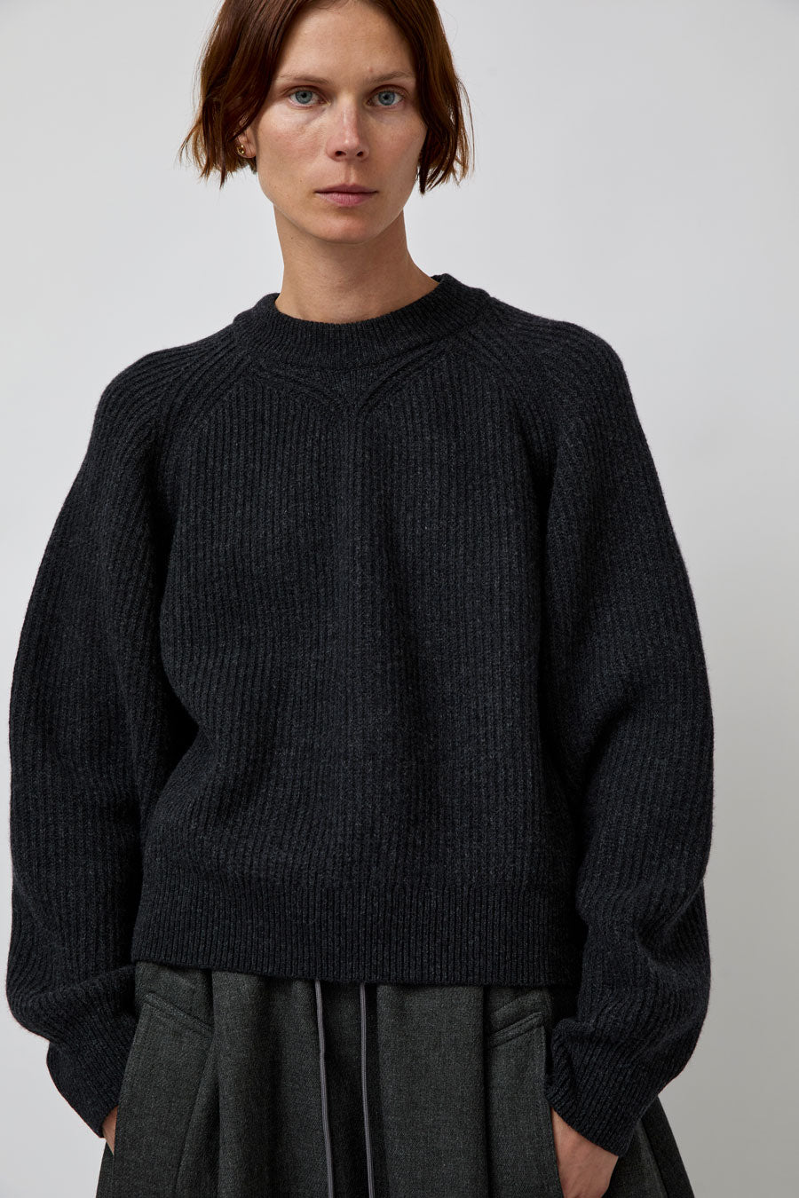 Girls of Dust Puddle Sweater in Asphalt