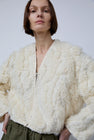 Girls of Dust Shetland Jacket in Off White