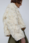 Girls of Dust Shetland Jacket in Off White