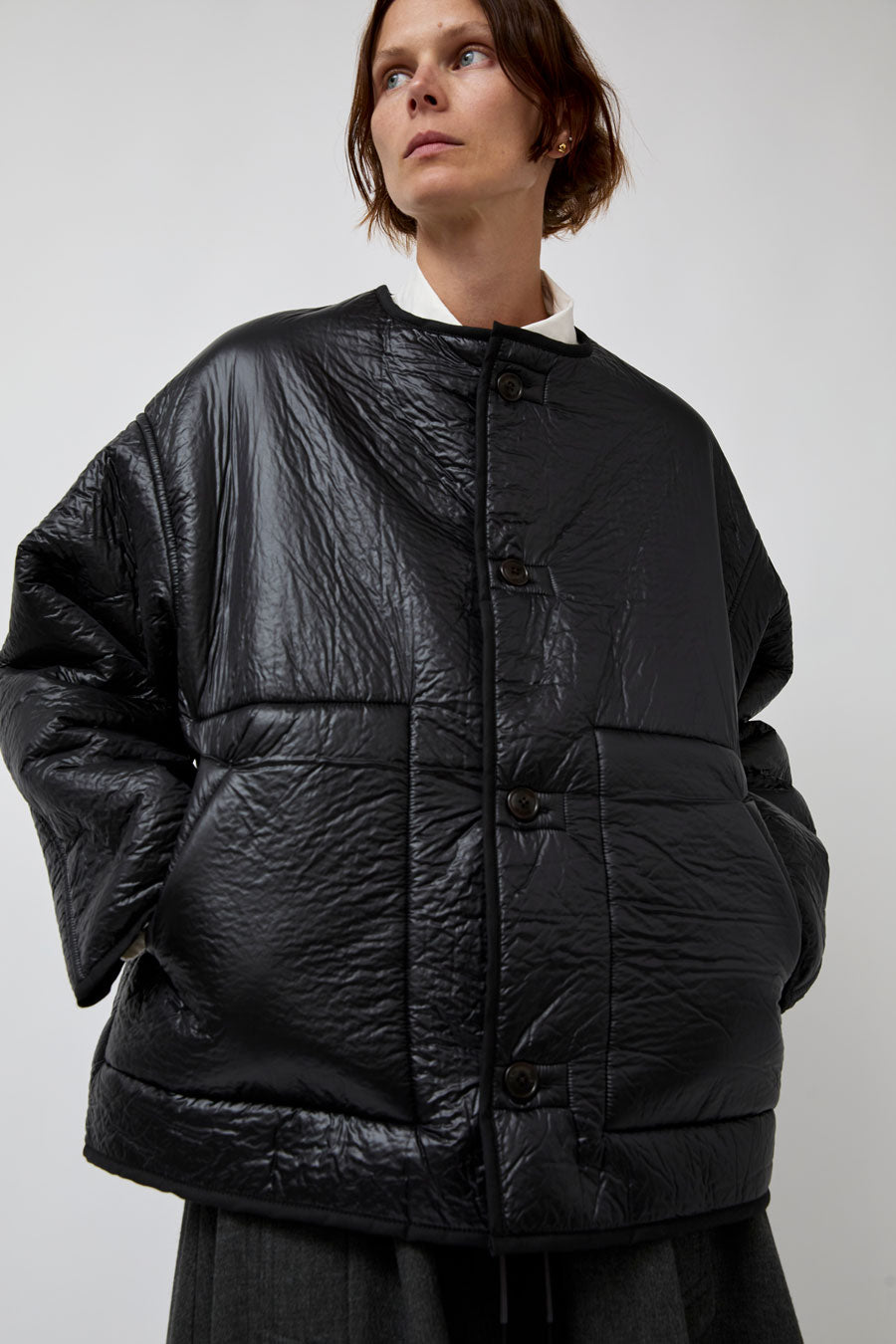 Girls of Dust Solar Reversible Jacket in Black