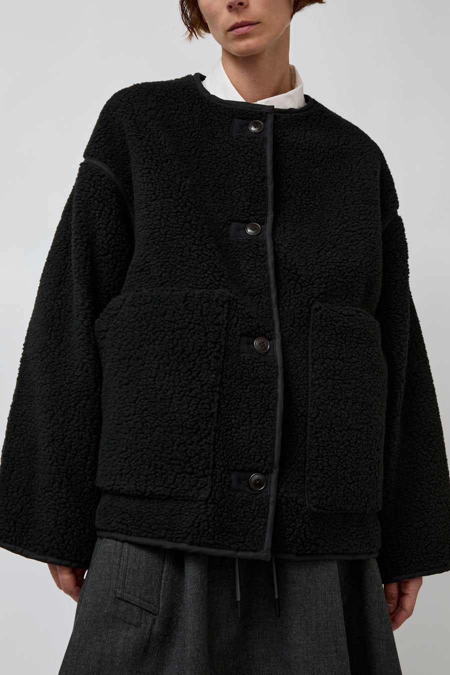 Girls of Dust Solar Reversible Jacket in Black