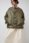 Girls of Dust Solar Reversible Jacket in Fossil and Off White