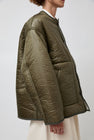 Girls of Dust Solar Reversible Jacket in Fossil and Off White