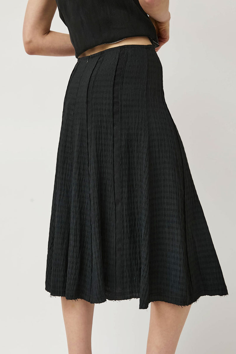 Greta Garmel Godet Skirt in Black