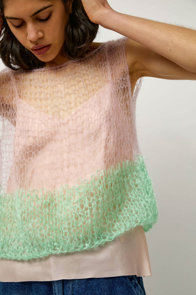 Guðrun & Guðrun Agnas Top in Rose and Mint