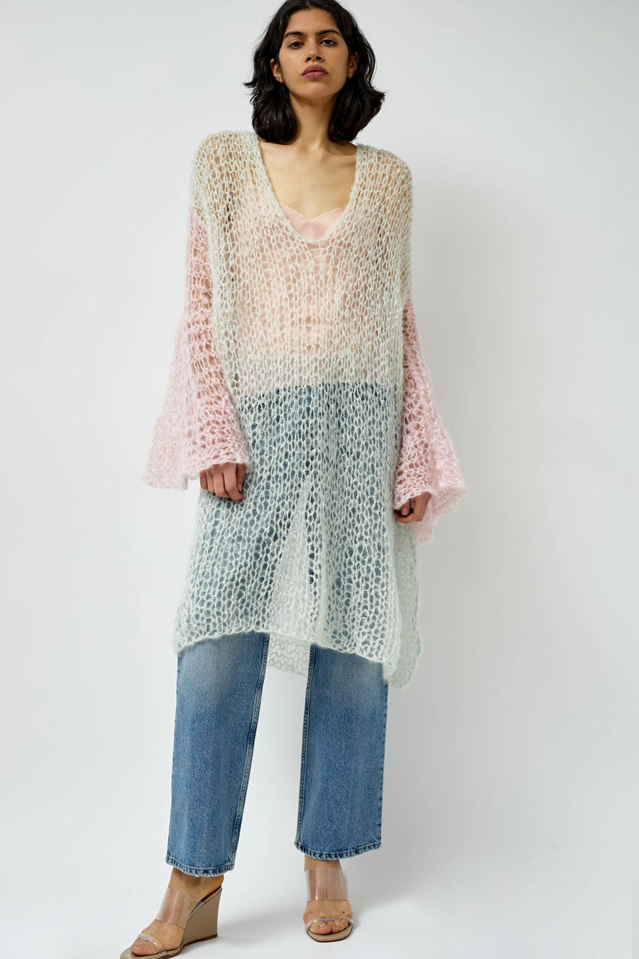 Guðrun & Guðrun x Helena Christensen Misty Dress in Mint / Rose