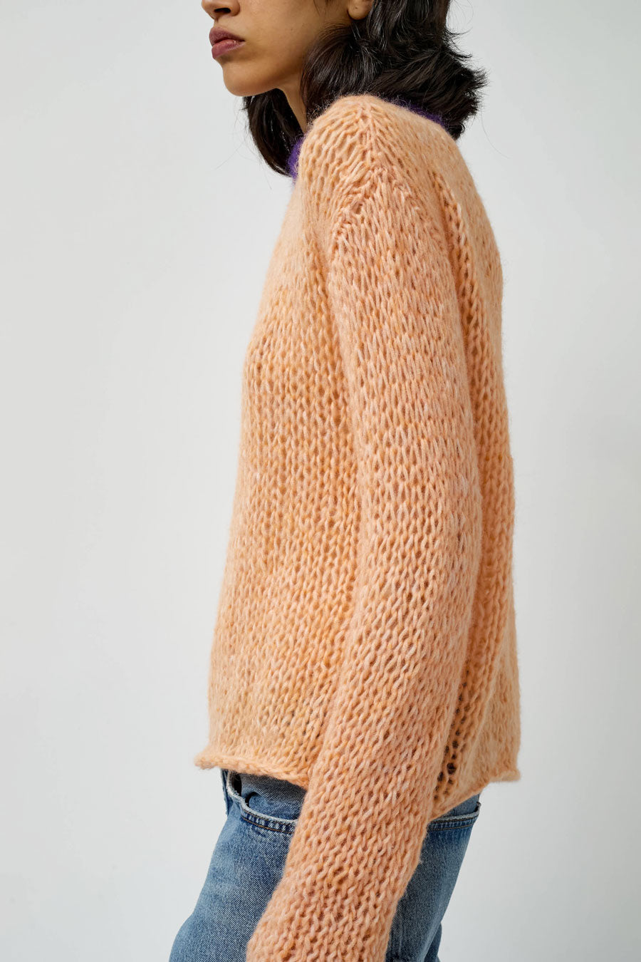 Guðrun & Guðrun x Helena Christensen Hazy Sweater in Peach / Purple